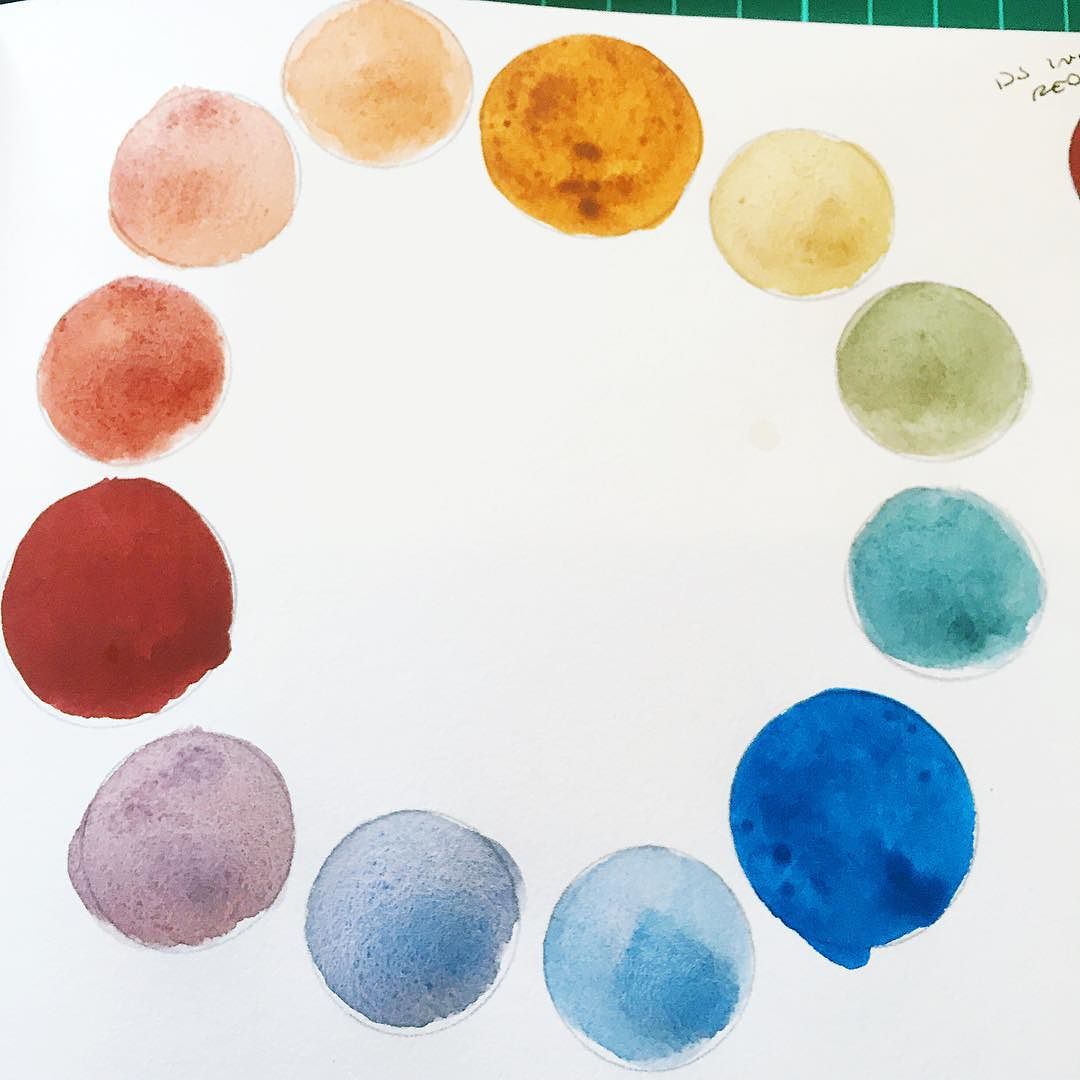 Let_s_ignore_the_fact_I_cannot_paint_a_circle_today_and_admire_the_fact_that_earth_triad_colour_wheels_look_like_little_planet_collections__coloraddict__watercolor__geek (1)